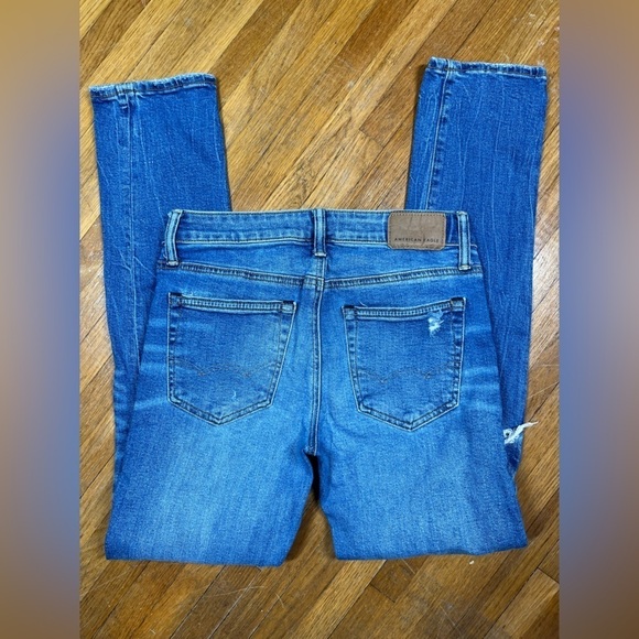 American Eagle Airflex+ Slim Stretch Distressed Mens Jean Size 28x32 - Picture 7 of 9